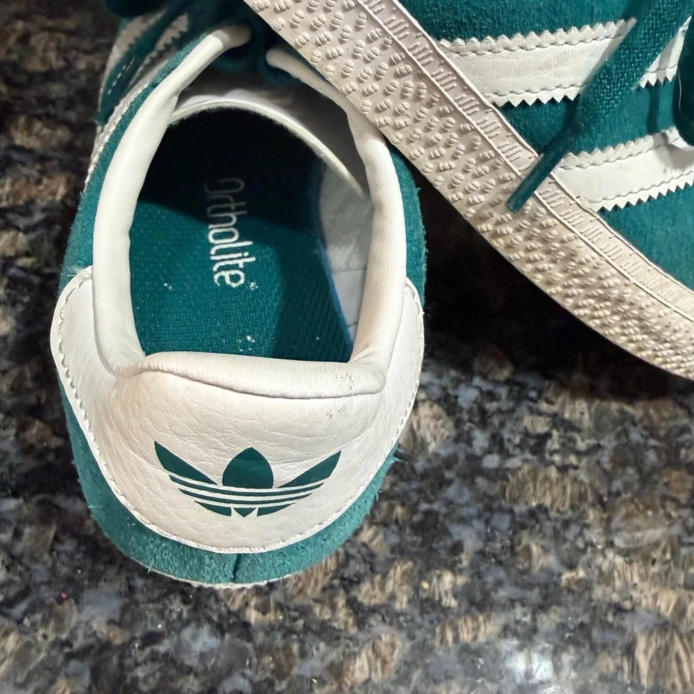 Adidas Kids Gazelle Sneakers in Teal and White - Picture 5 of 12